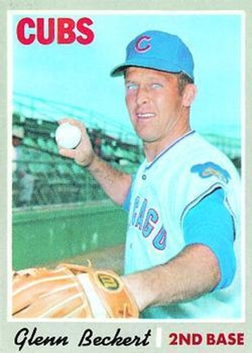 #480 Glenn Beckert - Chicago Cubs - 1970 Topps Baseball
