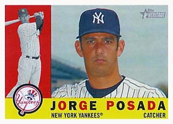 #480 Jorge Posada - New York Yankees - 2009 Topps Heritage Baseball