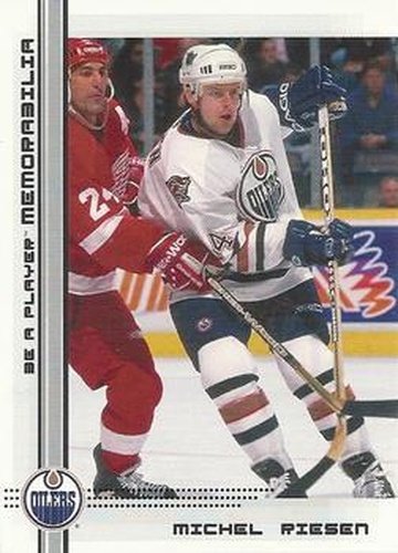 #480 Michel Riesen - Edmonton Oilers - 2000-01 Be a Player Memorabilia Hockey