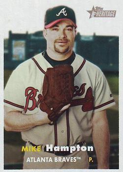 #480 Mike Hampton - Atlanta Braves - 2006 Topps Heritage Baseball
