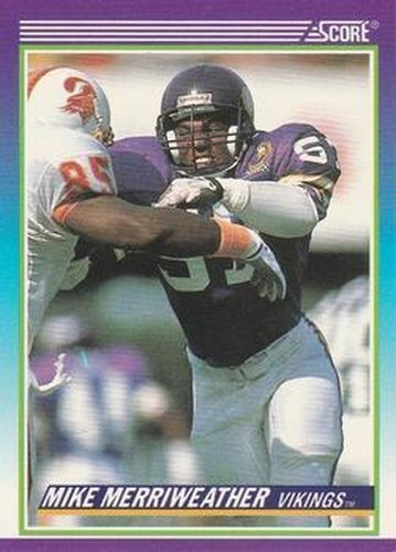 #480 Mike Merriweather - Minnesota Vikings - 1990 Score Football