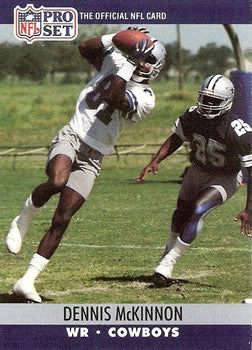 #480 Dennis McKinnon - Dallas Cowboys - 1990 Pro Set Football