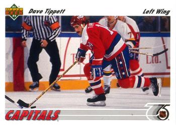 #480 Dave Tippett - Washington Capitals - 1991-92 Upper Deck Hockey