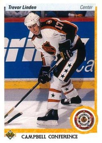 #480 Trevor Linden - Vancouver Canucks - 1990-91 Upper Deck Hockey