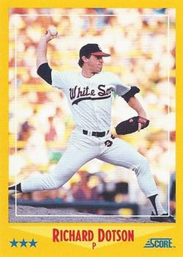 #480 Richard Dotson - Chicago White Sox - 1988 Score Baseball