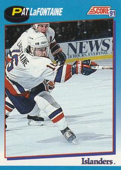 #480 Pat LaFontaine - New York Islanders - 1991-92 Score Canadian Bilingual Hockey