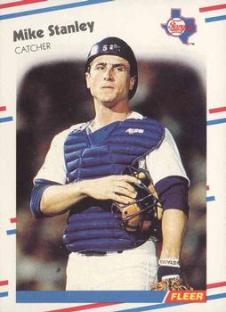 #480 Mike Stanley - Texas Rangers - 1988 Fleer Baseball