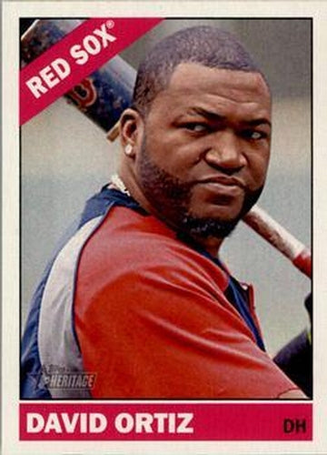 #480a David Ortiz - Boston Red Sox - 2015 Topps Heritage Baseball