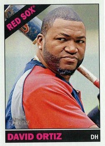 #480b David Ortiz - Boston Red Sox - 2015 Topps Heritage Baseball