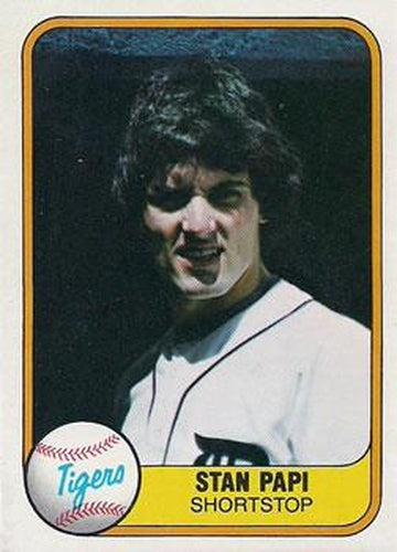 #480b Stan Papi - Detroit Tigers - 1981 Fleer Baseball
