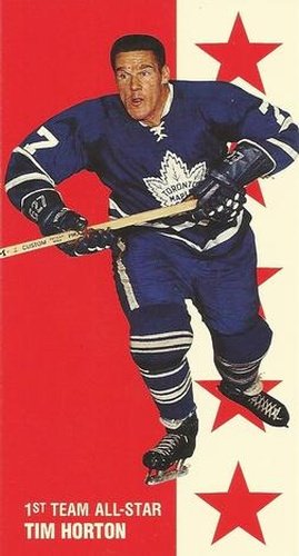#135 Tim Horton - Toronto Maple Leafs - 1994-95 Parkhurst Tall Boys 1964-65 Hockey