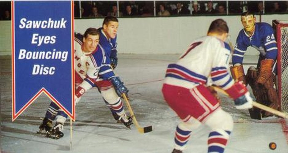 #163 Sawchuk Eyes Bouncing Disc - Toronto Maple Leafs / New York Rangers - 1994-95 Parkhurst Tall Boys 1964-65 Hockey