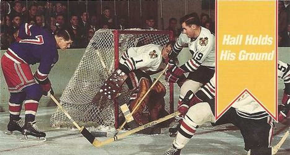 #166 Hall Holds His Ground - Chicago Blackhawks - 1994-95 Parkhurst Tall Boys 1964-65 Hockey