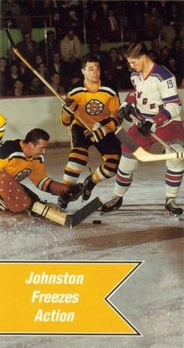 #167 Johnston Freezes Action - Boston Bruins - 1994-95 Parkhurst Tall Boys 1964-65 Hockey