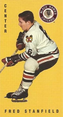 #37 Fred Stanfield - Chicago Blackhawks - 1994-95 Parkhurst Tall Boys 1964-65 Hockey