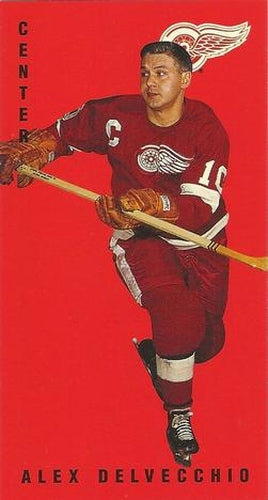 #56 Alex Delvecchio - Detroit Red Wings - 1994-95 Parkhurst Tall Boys 1964-65 Hockey