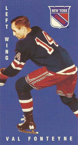 #95 Val Fonteyne - New York Rangers - 1994-95 Parkhurst Tall Boys 1964-65 Hockey