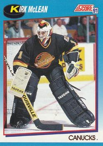 #481 Kirk McLean - Vancouver Canucks - 1991-92 Score Canadian Bilingual Hockey