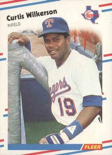 #481 Curtis Wilkerson - Texas Rangers - 1988 Fleer Baseball