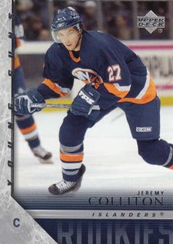 #481 Jeremy Colliton - New York Islanders - 2005-06 Upper Deck Hockey