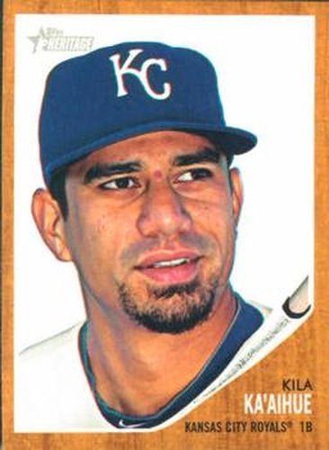 #481 Kila Ka'aihue - Kansas City Royals - 2011 Topps Heritage Baseball