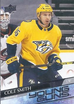 #481 Cole Smith - Nashville Predators - 2020-21 Upper Deck Hockey