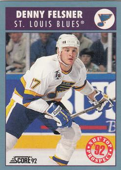 #481 Denny Felsner - St. Louis Blues - 1992-93 Score Canadian Hockey