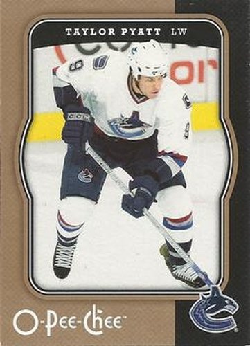#481 Taylor Pyatt - Vancouver Canucks - 2007-08 O-Pee-Chee Hockey