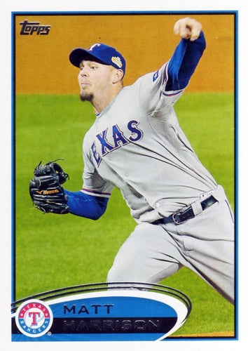 #481 Matt Harrison - Texas Rangers - 2012 Topps Baseball