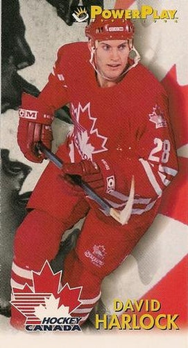 #481 David Harlock - Canada - 1993-94 Fleer PowerPlay Hockey
