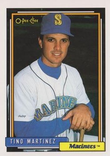 #481 Tino Martinez - Seattle Mariners - 1992 O-Pee-Chee Baseball