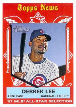 #481 Derrek Lee - Chicago Cubs - 2008 Topps Heritage Baseball