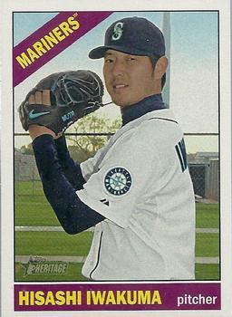 #481 Hisashi Iwakuma - Seattle Mariners - 2015 Topps Heritage Baseball