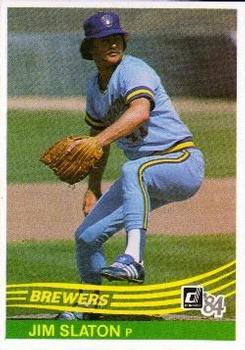 #481 Jim Slaton - Milwaukee Brewers - 1984 Donruss Baseball