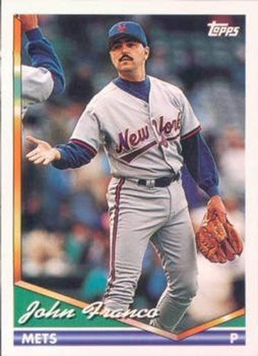 #481 John Franco - New York Mets - 1994 Topps Baseball