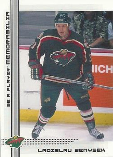 #481 Ladislav Benysek - Minnesota Wild - 2000-01 Be a Player Memorabilia Hockey