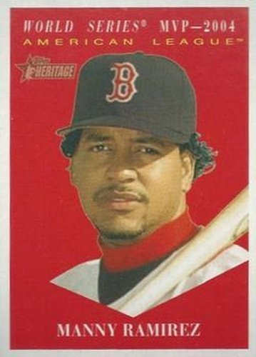 #481 Manny Ramirez - Boston Red Sox - 2010 Topps Heritage Baseball