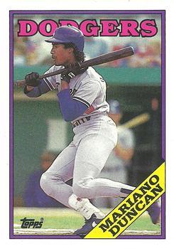 #481 Mariano Duncan - Los Angeles Dodgers - 1988 Topps Baseball