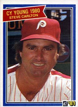 #481 Steve Carlton AW - Philadelphia Phillies - 1981 Donruss Baseball