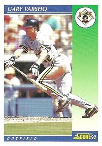 #481 Gary Varsho - Pittsburgh Pirates - 1992 Score Baseball