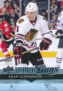 #481 Adam Clendening - Chicago Blackhawks - 2014-15 Upper Deck Hockey