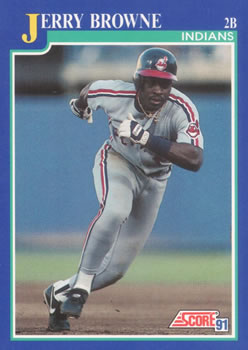 #481 Jerry Browne - Cleveland Indians - 1991 Score Baseball