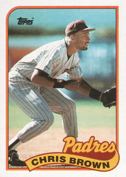 #481 Chris Brown - San Diego Padres - 1989 Topps Baseball