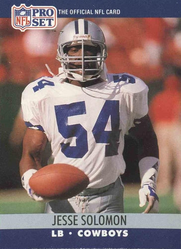 #482 Jesse Solomon - Dallas Cowboys - 1990 Pro Set Football