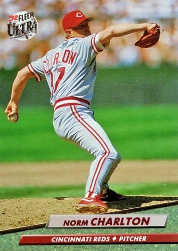 #482 Norm Charlton - Cincinnati Reds - 1992 Ultra Baseball