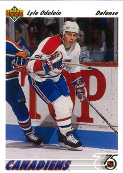 #482 Lyle Odelein - Montreal Canadiens - 1991-92 Upper Deck Hockey