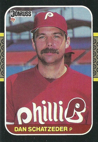 #482 Dan Schatzeder - Philadelphia Phillies - 1987 Donruss Baseball