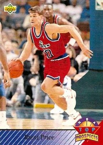 #482 Brent Price - Washington Bullets - 1992-93 Upper Deck Basketball