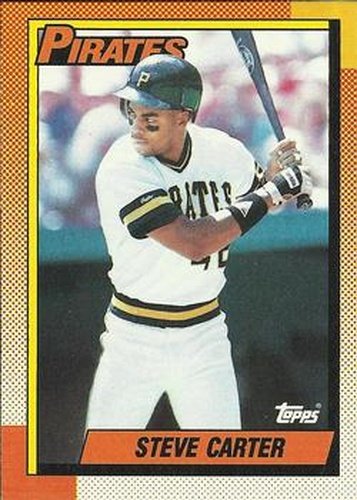 #482 Steve Carter - Pittsburgh Pirates - 1990 Topps Baseball