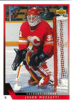 #482 Jason Muzzatti - Calgary Flames - 1993-94 Upper Deck Hockey